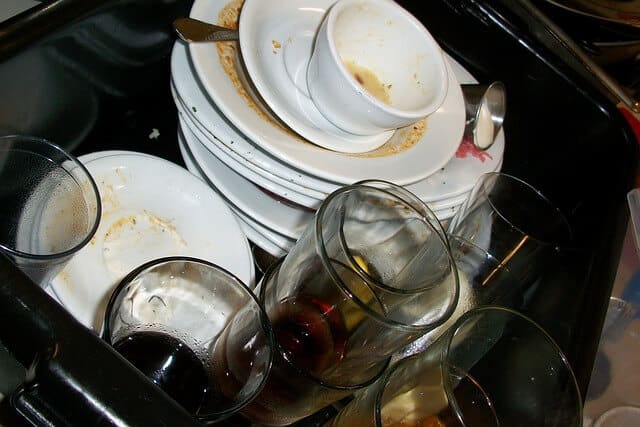 when living alone, the only dirty dishes are your own